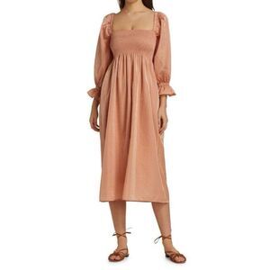 Baum Und Pferdgarten Adanna Smocked Midi Dress